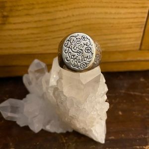 Souvenir Jewelry As Above So Below Sterling Silver Signet Ring Size 10
